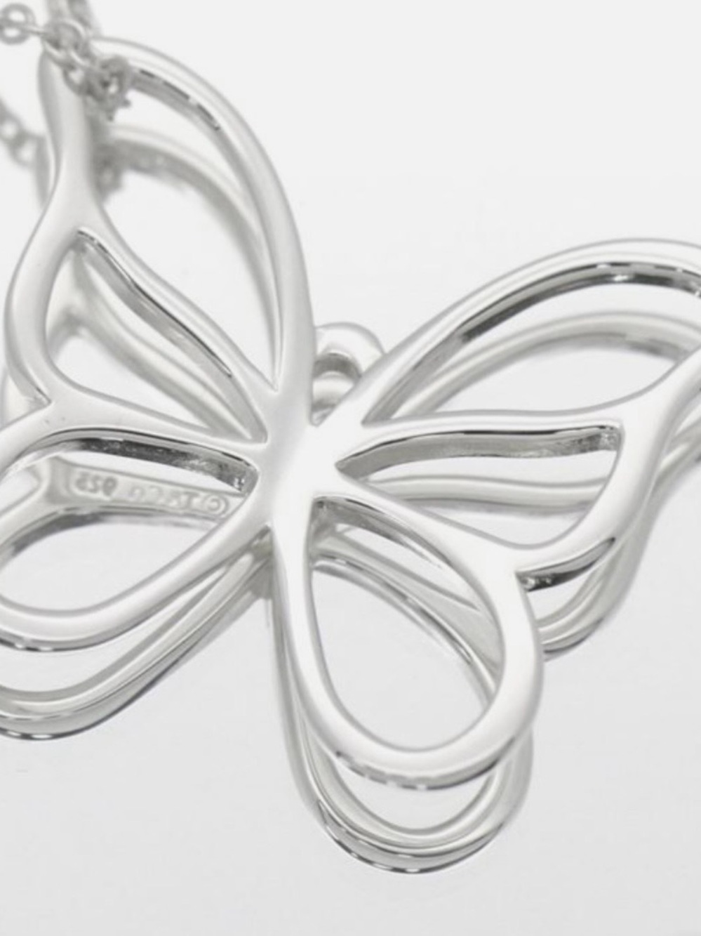Tiffany & Co. Stencil Silver Butterfly Pendant